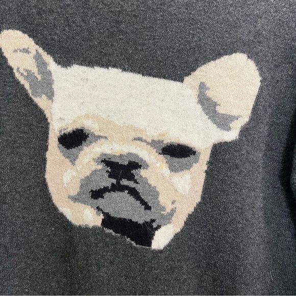 French bulldog wool blend sweater. - Picture 2 of 5